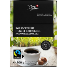 Сахар темный тростниковый кусковой DanSukker Ruokopalasokeri 500г Сахар темный тростниковый кусковой DanSukker Ruokopalasokeri 500г