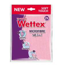 Салфетка из микрофибры Wettex Microfibre Soft 3в1 2 шт Салфетка из микрофибры Wettex Microfibre Soft 3в1 2 шт