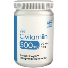 Витамин C Vire C-Vitamiini 500 мг 90 таб/ 52 г Витамин C Vire C-Vitamiini 500 мг 90 таб/ 52 г