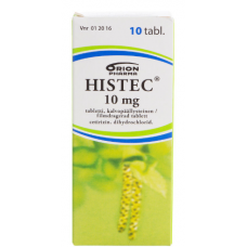 Противоаллергический препарат HISTEC 10 мг 10 таб Противоаллергический препарат HISTEC 10 мг 10 таб