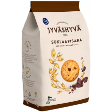 Печенье с шоколадной крошкой Fazer Jyvashyva sokolaadipisar 350г Печенье с шоколадной крошкой Fazer Jyvashyva sokolaadipisar 350г