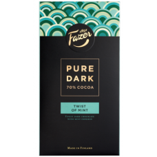 Темный шоколад Fazer Pure Dark Twist of Mint 95 гр 70% Темный шоколад Fazer Pure Dark Twist of Mint 95 гр 70%