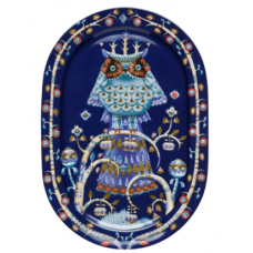 Сервировочное блюдо Iittala Taika Blue 41см овальное синее Сервировочное блюдо Iittala Taika Blue 41см овальное синее