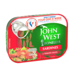 Сардины в томатном соусе John West Ruodottomia sardiineja 95 / 62г Сардины в томатном соусе John West Ruodottomia sardiineja 95 / 62г