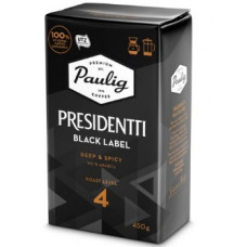 Кофе молотый Paulig Presidentti Black Label 450г Кофе молотый Paulig Presidentti Black Label 450г
