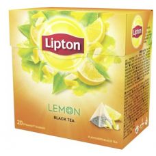 Черный чай с лимоном Lipton Lemon Pyramidi 20шт Черный чай с лимоном Lipton Lemon Pyramidi 20шт