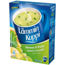 Готовый безлактозный картофельный суп с луком-пореем Bla Band Lammin Kuppi Peruna-Purjokeitto 3X20г Готовый безлактозный картофельный суп с луком-пореем Bla Band Lammin Kuppi Peruna-Purjokeitto 3X20г