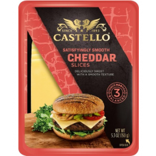 Сыр Чеддер в нарезке для бургеров Castello Burger Cheddar 150г Сыр Чеддер в нарезке для бургеров Castello Burger Cheddar 150г