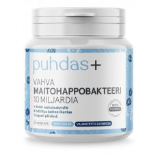 Растительные капсулы с лактобактериями, PUHDAS+ VAHVA MAITOHAPPOBAKTEERI, 75 шт Растительные капсулы с лактобактериями, PUHDAS+ VAHVA MAITOHAPPOBAKTEERI, 75 шт
