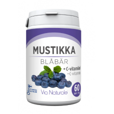 Пищевая добавка для зрения Via Naturale Mustikka + C-vitamiini 60таб Пищевая добавка для зрения Via Naturale Mustikka + C-vitamiini 60таб