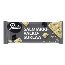 Плиточный белый шоколад с солодкой Panda Salmiakki Valkosuklaalevy 145г Плиточный белый шоколад с солодкой Panda Salmiakki Valkosuklaalevy 145г