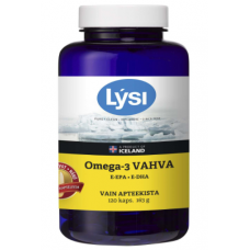 Капсулы с рыбьим жиром для сердца LYSI OMEGA-3 VAHVA 120шт Капсулы с рыбьим жиром для сердца LYSI OMEGA-3 VAHVA 120шт