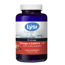 Капсулы с рыбьим жиром LYSI OMEGA-3 STRONG + D 100шт Капсулы с рыбьим жиром LYSI OMEGA-3 STRONG + D 100шт