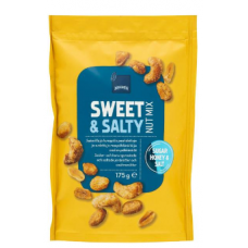 Смесь жареного и соленого арахиса и кешью с сахаром и медом Rainbow Nut Mix Sweet & Salty 175г Смесь жареного и соленого арахиса и кешью с сахаром и медом Rainbow Nut Mix Sweet & Salty 175г
