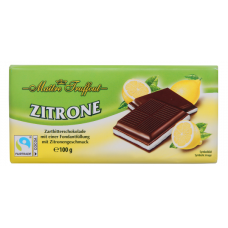 Плиточный шоколад Maitre Truffout Zutrone 100г с лимоном Плиточный шоколад Maitre Truffout Zutrone 100г с лимоном