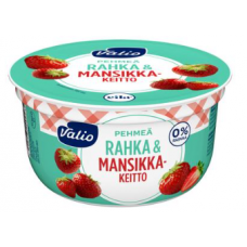Мягкий творожно-клубничный йогурт Valio rahka & mansikkakeitto 150г безлактозный Мягкий творожно-клубничный йогурт Valio rahka & mansikkakeitto 150г безлактозный