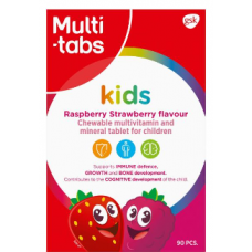 Жевательные мультивитамины Multi-tabs Kids Малина-Клубника 90шт Жевательные мультивитамины Multi-tabs Kids Малина-Клубника 90шт