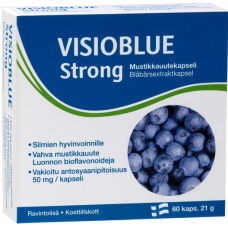 Препарат для улучшения зрения Visioblue Strong экстракт черники 60 капсул Препарат для улучшения зрения Visioblue Strong экстракт черники 60 капсул