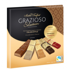 Шоколадные мини батончики Maitre Truffout Grazioso selection Italian style 200г Шоколадные мини батончики Maitre Truffout Grazioso selection Italian style 200г