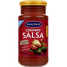 Мексиканский томатный соус средней крепости Santa Maria Chunky Salsa Medium 230г Мексиканский томатный соус средней крепости Santa Maria Chunky Salsa Medium 230г