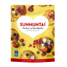 Мука для блинчиков и вафель Sunnuntai Ohukais- Ja Vohvelijauhe 300 г Мука для блинчиков и вафель Sunnuntai Ohukais- Ja Vohvelijauhe 300 г