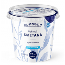 Сметана без лактозы Juustoportti pehmea smetana laktoositon 350г 20% Сметана без лактозы Juustoportti pehmea smetana laktoositon 350г 20%