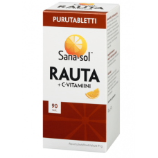 Жевательные витамины со вкусом апельсина Sana-sol Rauta+C 90 шт Жевательные витамины со вкусом апельсина Sana-sol Rauta+C 90 шт