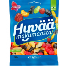 Оригинальный микс конфет Malaco Hyvaa Makumaasta 250г Оригинальный микс конфет Malaco Hyvaa Makumaasta 250г