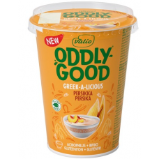 Овсяный йогурт с персиком Valio Oddlygood Greek-A-Licious 380г Овсяный йогурт с персиком Valio Oddlygood Greek-A-Licious 380г