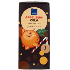 Сокосодержащий напиток со вкусом апельсина и колы Rainbow Appelsiini-cola 1л апельсин кола Сокосодержащий напиток со вкусом апельсина и колы Rainbow Appelsiini-cola 1л апельсин кола