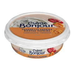 Сыр без лактозы Creme Bonjour paahdettu paprika 200г паприка Сыр без лактозы Creme Bonjour paahdettu paprika 200г паприка