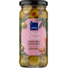 Зеленые оливки с начинкой из паприки Rainbow Vihreat Oliivit Paprikatahnataytteella 235/142г Зеленые оливки с начинкой из паприки Rainbow Vihreat Oliivit Paprikatahnataytteella 235/142г