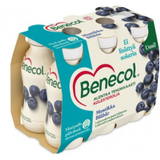 Йогуртовый напиток Benecol 6X100г черника без лактозы для снижения холестерина Йогуртовый напиток Benecol 6X100г черника без лактозы для снижения холестерина