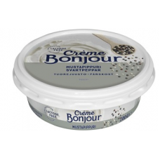 Сыр без лактозы Creme Bonjour Mustapippuri 200г с черным перцем Сыр без лактозы Creme Bonjour Mustapippuri 200г с черным перцем