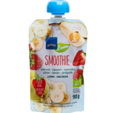 Смузи органические Rainbow Smoothie Paaryna-Banaani-Mansikka 90г груша-банан-клубника Смузи органические Rainbow Smoothie Paaryna-Banaani-Mansikka 90г груша-банан-клубника
