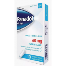 Свечи от простуды и гриппа для детей PANADOL 60мг 10шт для детей весом 5-8 кг Свечи от простуды и гриппа для детей PANADOL 60мг 10шт для детей весом 5-8 кг