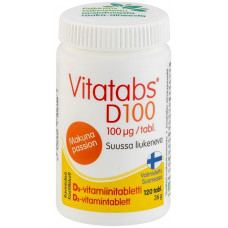 Усиленный Витамин D3 в жевательных таблетках Vitatabs D3 100 мкг Passion 120 таб Усиленный Витамин D3 в жевательных таблетках Vitatabs D3 100 мкг Passion 120 таб