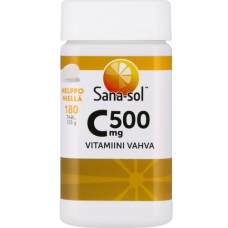 Витамин Sana-Sol C-Vitamiini 500Mg 180шт Витамин Sana-Sol C-Vitamiini 500Mg 180шт