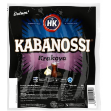 Колбаски гриль с чесноком HK Kabanossi Krakow 360г Колбаски гриль с чесноком HK Kabanossi Krakow 360г