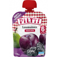 Фруктовое пюре Piltti Luumuinen Hedelmasose 90г с 4 месяцев чернослив груша Фруктовое пюре Piltti Luumuinen Hedelmasose 90г с 4 месяцев чернослив груша