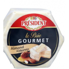 Сыр с плесенью President le Brie Gourmet Manteli & Hunaja 165 г Миндаль и мед Сыр с плесенью President le Brie Gourmet Manteli & Hunaja 165 г Миндаль и мед