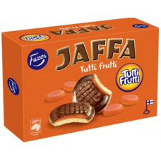 Бисквит в шоколадной глазури с начинкой со вкусом апельсина Jaffa Tutti Frutti 300г 24шт Бисквит в шоколадной глазури с начинкой со вкусом апельсина Jaffa Tutti Frutti 300г 24шт
