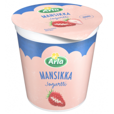 Клубничный йогурт Arla Mansikka jogurtti 200г Клубничный йогурт Arla Mansikka jogurtti 200г