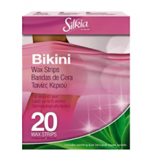Полоски холодного воска для интимной зоны Silkia Bikini 20 шт Полоски холодного воска для интимной зоны Silkia Bikini 20 шт