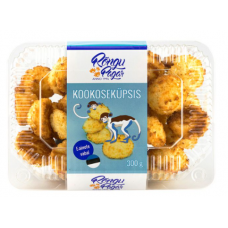 Кокосовое печенье RONGU PAGAR Kookoskupsis 300г Кокосовое печенье RONGU PAGAR Kookoskupsis 300г