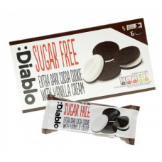 Печенье без сахара Diablo Dark Vanilla Cookies Sugar Free 157г с ванильной начинкой Печенье без сахара Diablo Dark Vanilla Cookies Sugar Free 157г с ванильной начинкой