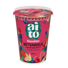 Ферментированная овсяная закуска Fazer Aito Kauragurtti Metsamarja 400г Ферментированная овсяная закуска Fazer Aito Kauragurtti Metsamarja 400г