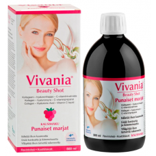 Жидкий препарат Vivania beauty shot с коллагеном 500мл со вкусом красных ягод Жидкий препарат Vivania beauty shot с коллагеном 500мл со вкусом красных ягод