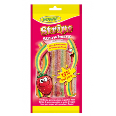 Жевательные палочки с сахаром Woogie strawberry 80г Жевательные палочки с сахаром Woogie strawberry 80г