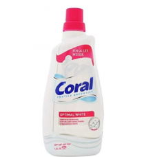 Жидкое моющее средство для белого белья Coral Optimal White 1,5л Жидкое моющее средство для белого белья Coral Optimal White 1,5л